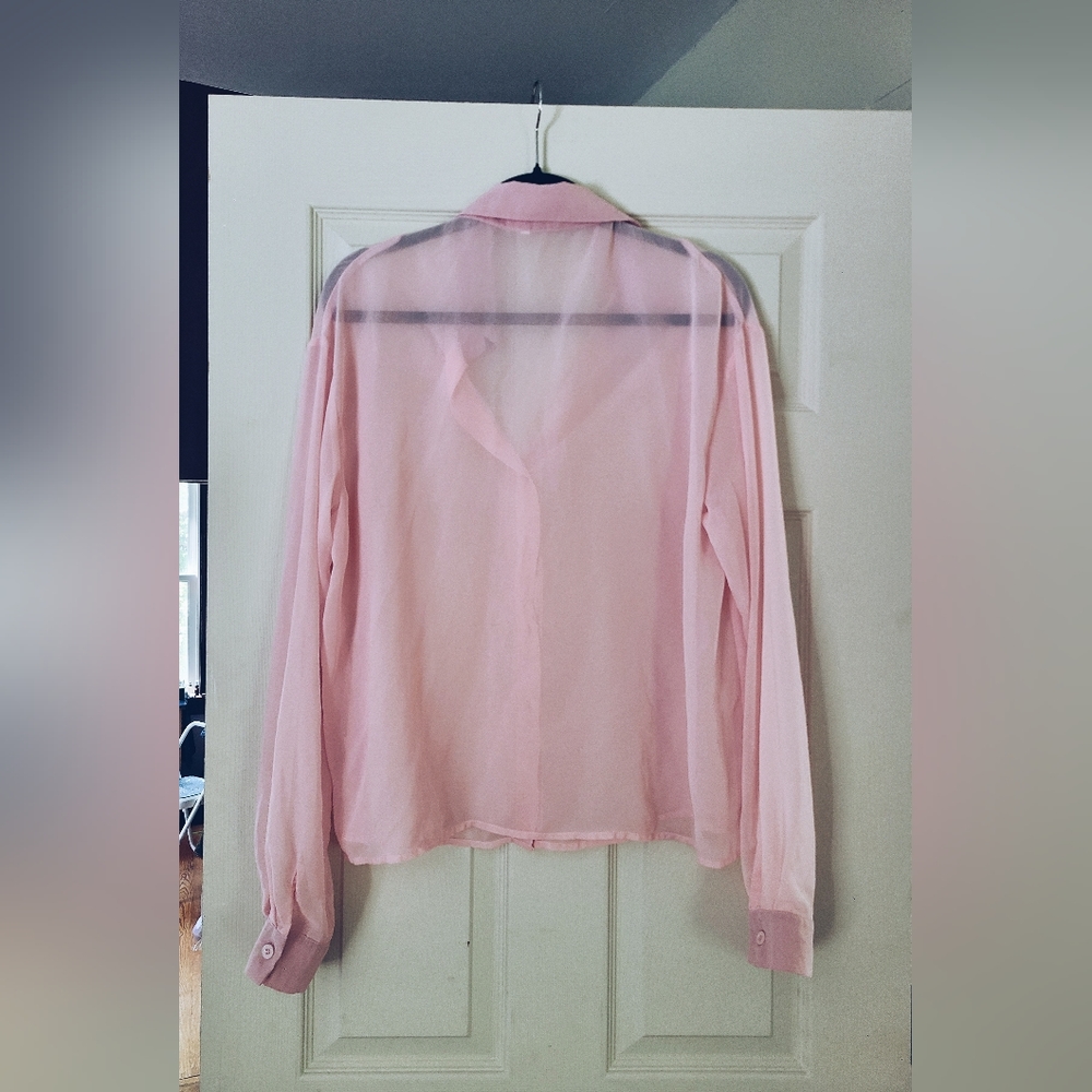Sheer Button Down - image 3